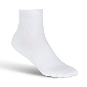 Compression Ankle Socks 20-30 mmHg - White