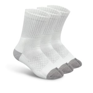 Bunion Relief, Padded Ankle Socks - White