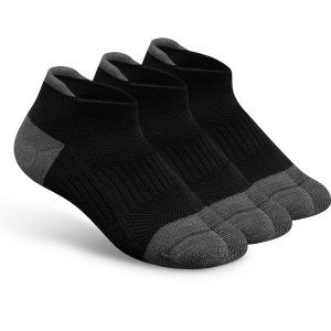 Bunion Relief, Padded Low Cut Socks - Black